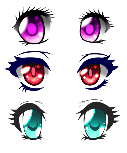 Occhi dei manga: come disegnarli